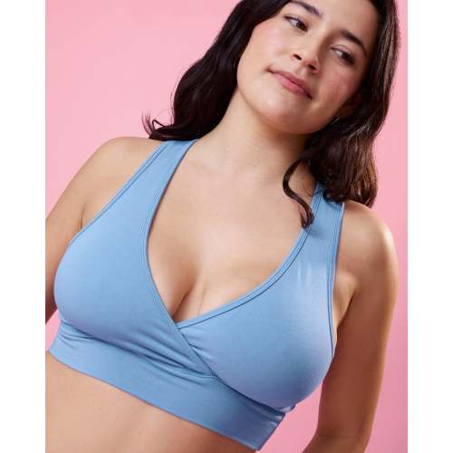 French Terry Racerback Nursing & Sleep Bra | Raspberry Pink - Kindred Bravely