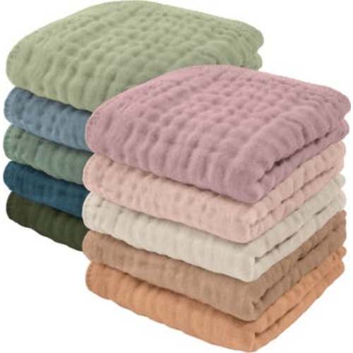 Muslin Washcloths - Pack of 10