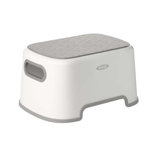 OXO Tot Anti-Slip Step Stool, Cloud, Supports Up to 200 lbs, Toddler & Kids Use