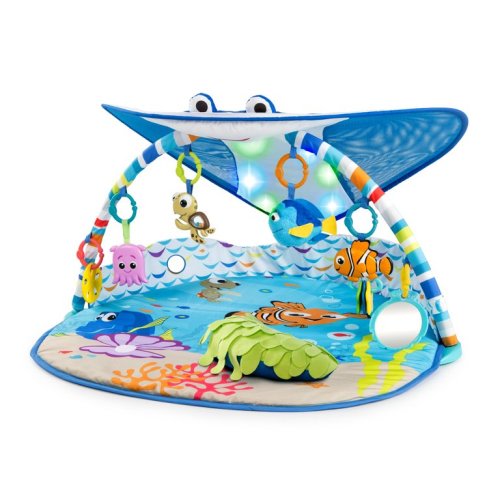 Bright Starts Disney Baby Finding Nemo Mr. Ray Baby Activity Gym & Tummy Time Play Mat