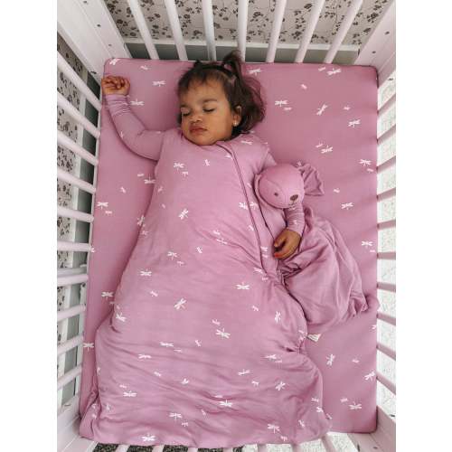 Fireflies Pink Bamboo Viscose Sleep Sack | günamüna
