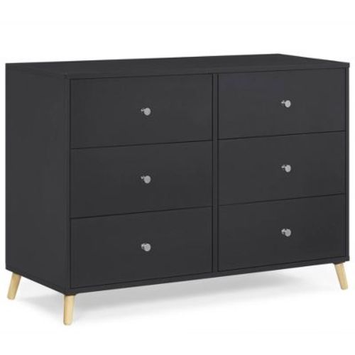 Delta Children Jordan 6 Drawer Dresser - Bianca White/natural