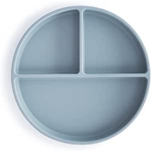 Amazon.com: mushie Silicone Suction Plate | BPA-Free Non-Slip Design (Powder Blue) : Baby