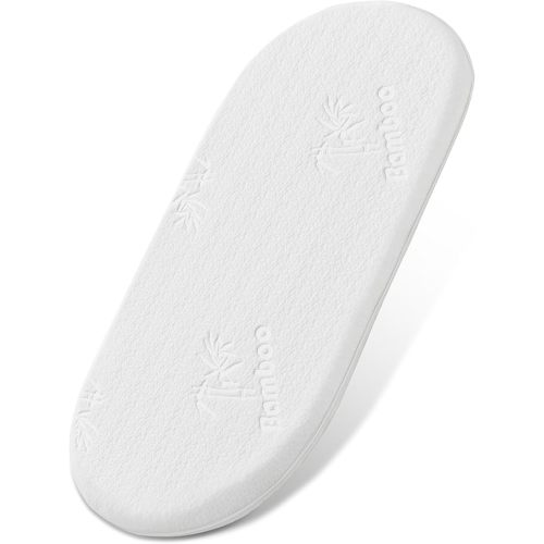 Baby Bassinet Mattress Pad, 30 x15x1.5 Dual Sided Comfort Gel Memory Foam Mattress with Removable Breathable Soft Tencel Cover Fit for Dream On Me Lacy/Snoo/Moses Basket Baby Bassinet