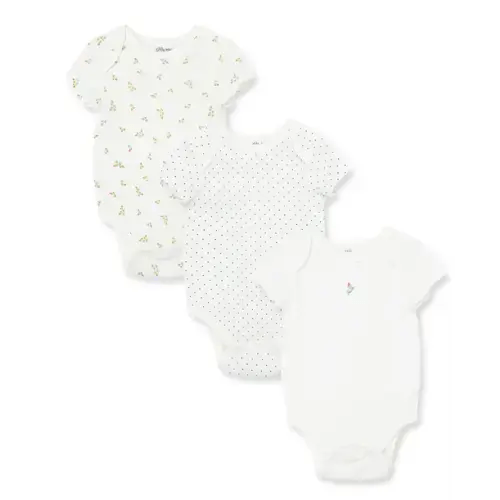 Rosebud 3-Pack Bodysuits