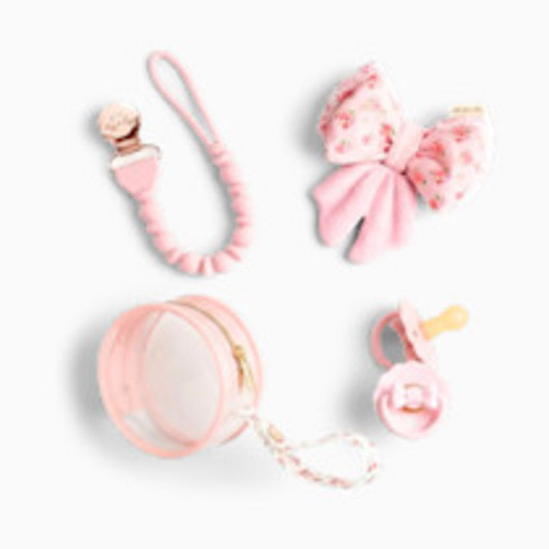 Itzy Ritzy Teether and Pacifier Gift Set - Ribbons & Roses, 0m -3m+