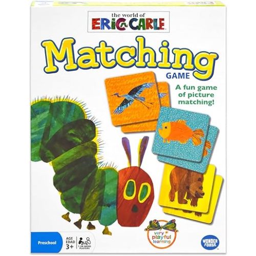 Wonder Forge Eric Carle Matching Game For Boys & Girls Age 3 To 5 - A Fun & Fast Animal Memory Game