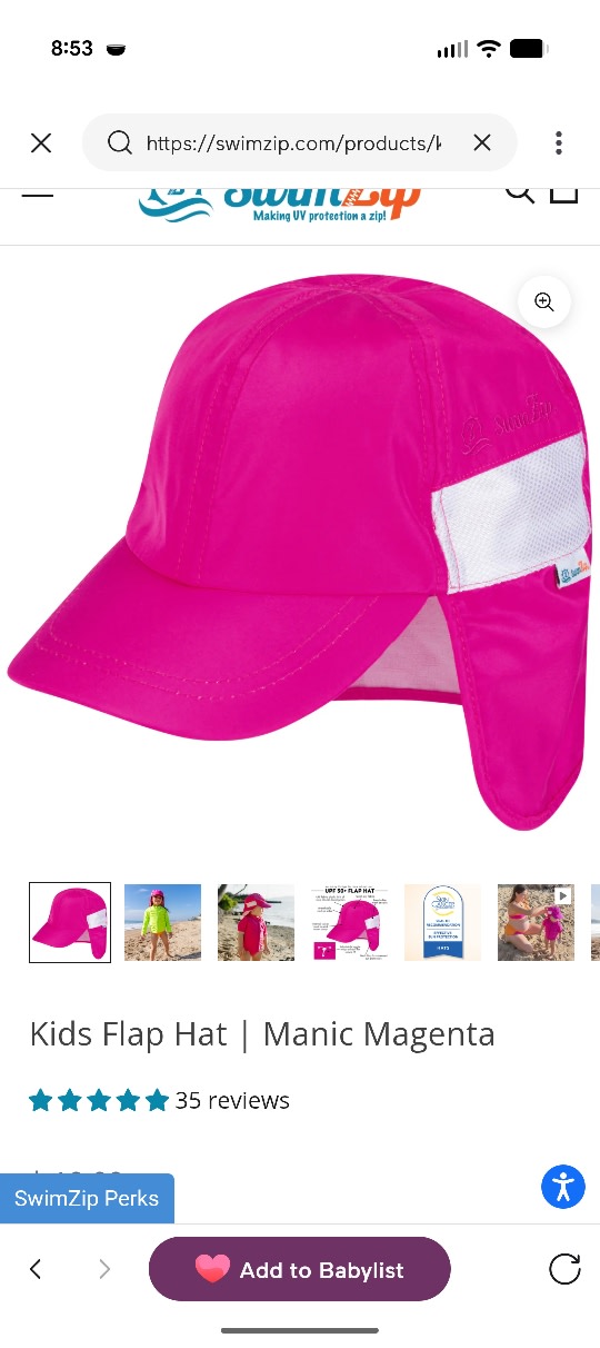 Kids Flap Hat | Manic Magenta