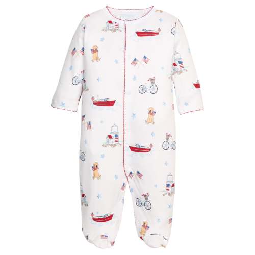 Printed Footie - Coastal Summer