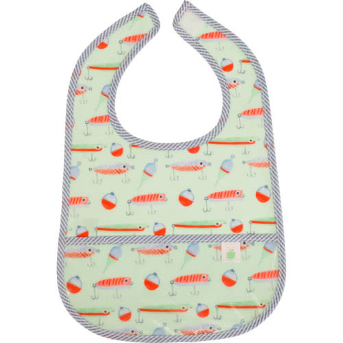 The Wipe It Bib, Lures - Apple of My Isla Bibs | Maisonette
