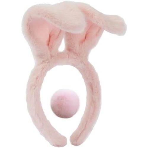 Olivemont bunny ears headband for rabbit pretend play plush costume