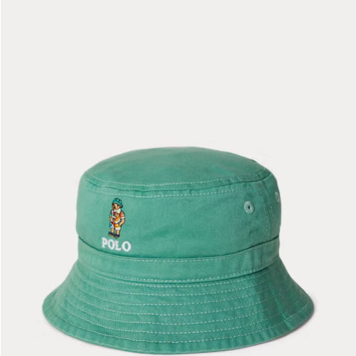 Polo Bear Cotton Twill Bucket Hat
