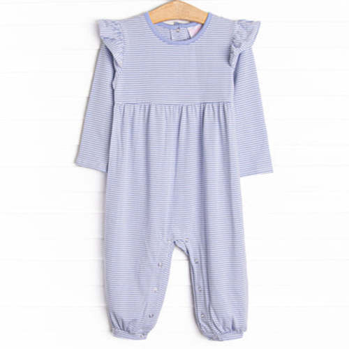 Gracie Romper, Periwinkle Stripe – Stitchy Fish