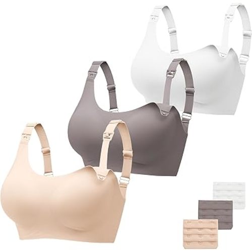 Gailife Nursing Bras for Women Full Coverage Comfort Wireless Maternity Bras for Pregnancy Breastfeeding