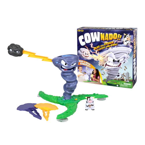 Cownado, Fun & Fast "Moooving" Tetherball-Style Table Game, Family Game, Ages 6+ (Walmart Exclusive)
