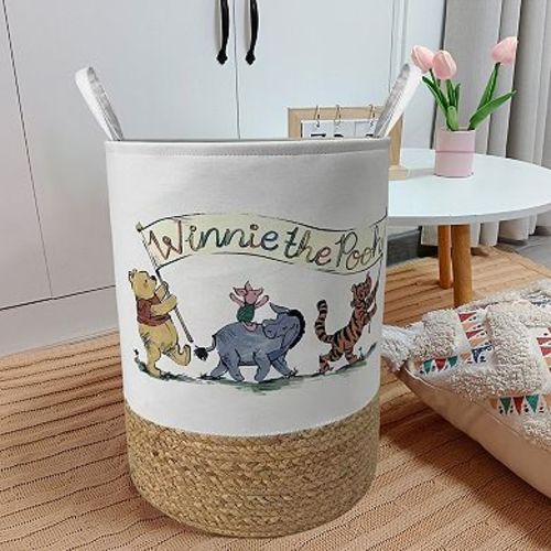 The Big One® Disney's Winnie the Pooh Printed Canvas Natural Tote Bin