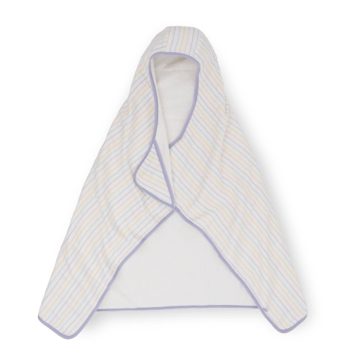 Toddler Hooded Towel - Unicorn Stripe