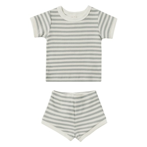 Stripe Cotton Waffle Knit T-Shirt & Shorts Set, 3-6M
- Only 1 left