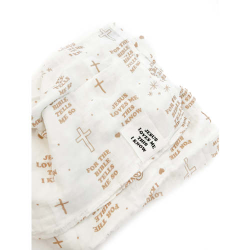 Jesus Loves Me This I Know Swaddle Blanket – OUR HOUSE ABOVE