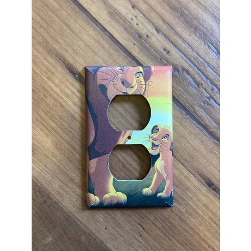 Mufasa and Simba Electrical Outlet Cover Lion King