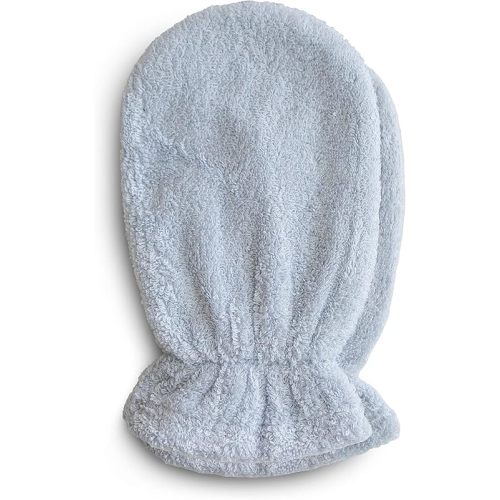 mushie Baby Bath Mitt | Organic Cotton | Pack of 2 (Baby Blue)