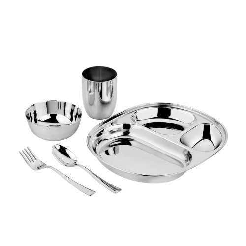 Ahimsa Stainless Steel Dish Set for Kids (Classic) – AHIMSA®