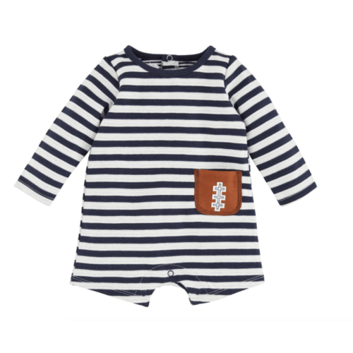 Football Pocket Baby Romper
