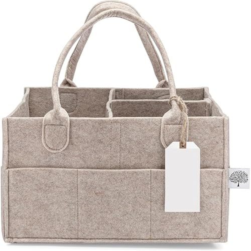 ✪® Baby Diaper Caddy Organizer, Stylish Nursery Storage Basket, Newborn Essentials,Baby Shower Gifts and Registry,Car Diaper Caddy,Babies Shower Gift Basket for Boy &Girl★★★★★