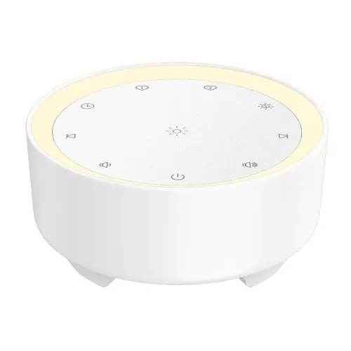 Kipcush Sound Machine & Night Light for Adults/Baby/Kid. White Noise Machine with Max 8H Timer & 20 Soothing Sleep Sounds. Small Size & Portable Design for Bedroom, Office, Travel. Favorites Buttons