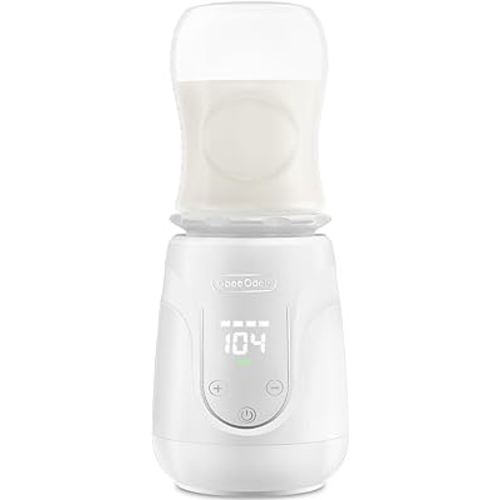 Portable Bottle Warmer with Long Battery Life, Baby Bottle Warmer for Most Milk Bottles Rechargeable Baby Bottle Warmer for Travel Quick Heating Baby Milk Breastmilk with Precise Temperature Control