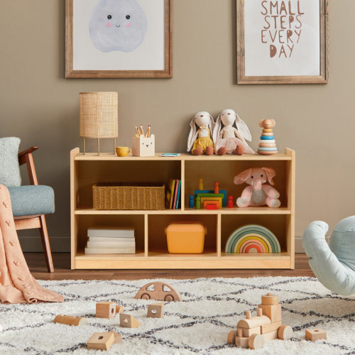 Isabelle & Max™ Montessori Shelf 5-Section Aldarcie 23.6" H X 44.6" W Bookcase & Reviews | Wayfair