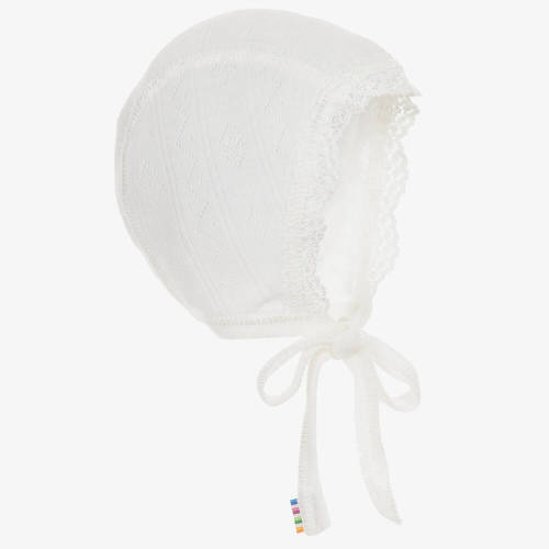 Joha - Ivory Wool & Silk Bonnet | Childrensalon