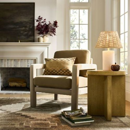 Ceramic Lamp Base With Reactive Glaze White - Threshold™ Designed With Studio Mcgee