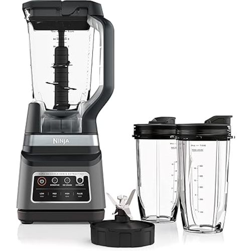 Ninja BN751 Professional Plus DUO Blender, 1400 Peak Watts, 3 Auto-IQ Programs for Smoothies, Frozen Drinks & Nutrient Extractions, 72-oz. Total Crushing Pitcher & (2) 24 oz. To-Go Cups, Black