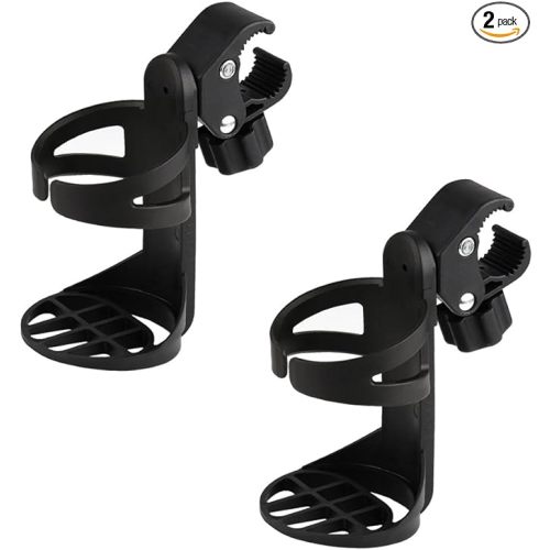Accmor Stroller Cup Holder, Universal Cup Holder for Uppababy, Nuna, Doona Strollers, 360 ° Rotatable Bottle Holder for Stroller, Bike, Wheelchair, Walker, Scooter