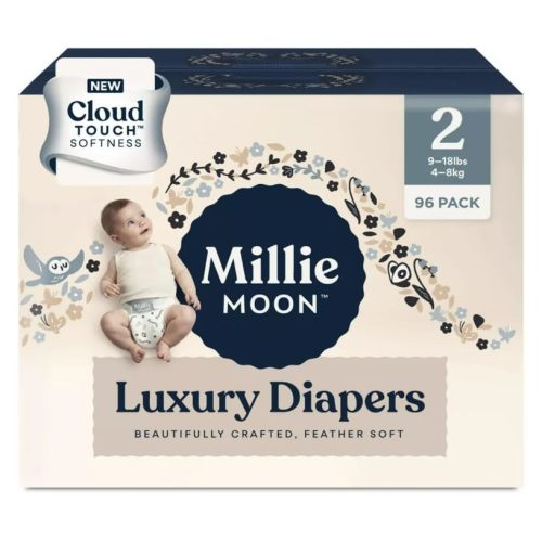 Millie Moon Luxury Diapers - (Size - 2 and Count - 96)