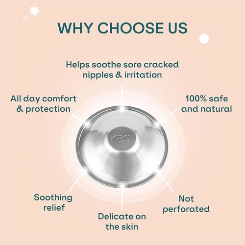 Koala Babycare The Original Silver Nursing Cups - Nipple Shields for Nursing Newborn -Breastfeeding Essentials - Protect and Soothe - Tri-Laminate Silver - Standard Size