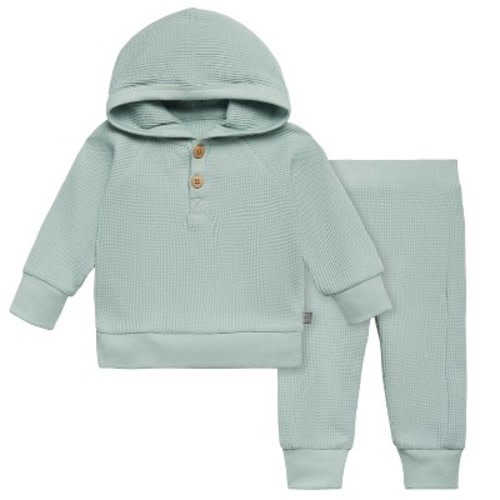 Modern Moments™ by Gerber Baby Neutral 2-Piece Hoodie and Pant Set, Ocean, 6-9 Months