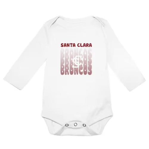 Santa Clara University Infant Ollie Bodysuit, White