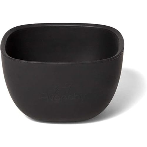Avanchy Baby Bowls Silicone MINI Prep Bowl Set for Babies Kids Toddler for Feeding Food 4 oz, Black