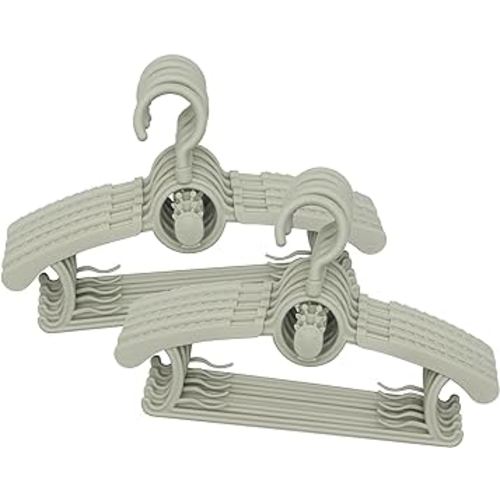 Baby Nursery Closet Hangers, Extendable & with 360° Swivel Hook Infant Hanger, Newborn Non-Slip Hanger