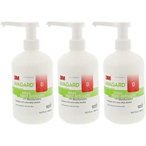 Amazon.com : 3m Healthcare Sanitizer Hand Gel Avagard D with Moisturizer, 16.9 Oz ,(3 PACK) (3) : Health & Household