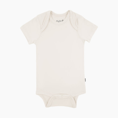 Kyte Baby Short Sleeve Bodysuit - Oat, 0-3 M