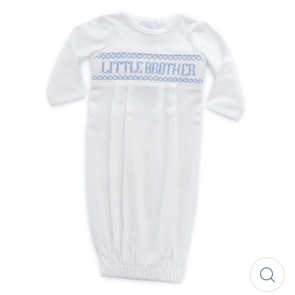 Little Brother Smocked Gown