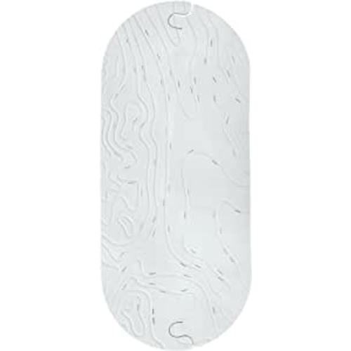 Boon GRIFFLE Textured Non Slip Baby Bath Tub Mat with Hanging Hook and Drain Holes, Gray, 1 Count (Pack of 1) : Baby