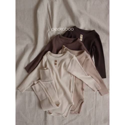BaBy Unisex Cotton Ribbed NeutralColor Long Sleeves Bodysuit and Pants Set Hat Headband Optional Gift Snug Fit Soft Fall Winter Boys Girls