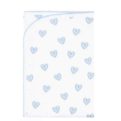 Blanket - Blue Heart Baby Collection