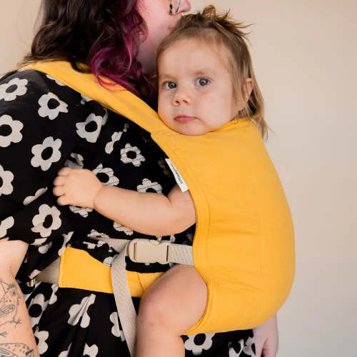 Lark Baby Carrier in Amber Yellow | Comfortable & Stylish Support