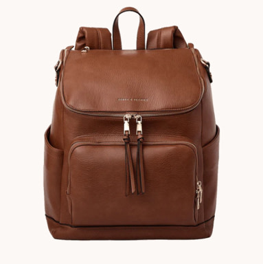 Lullaby Diaper Backpack Chestnut | Poppy and Peonies – www.poppyandpeonies-us.com
