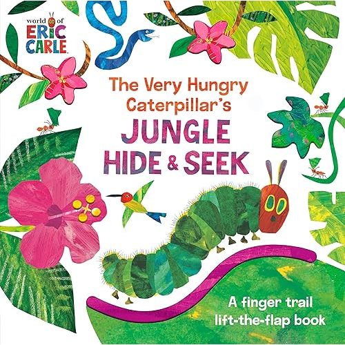 The Very Hungry Caterpillar's Jungle Hide & Seek: A Finger Trail Lift-the-Flap Book (World of Eric Carle) Board book – Lift the flap, February 25, 2025